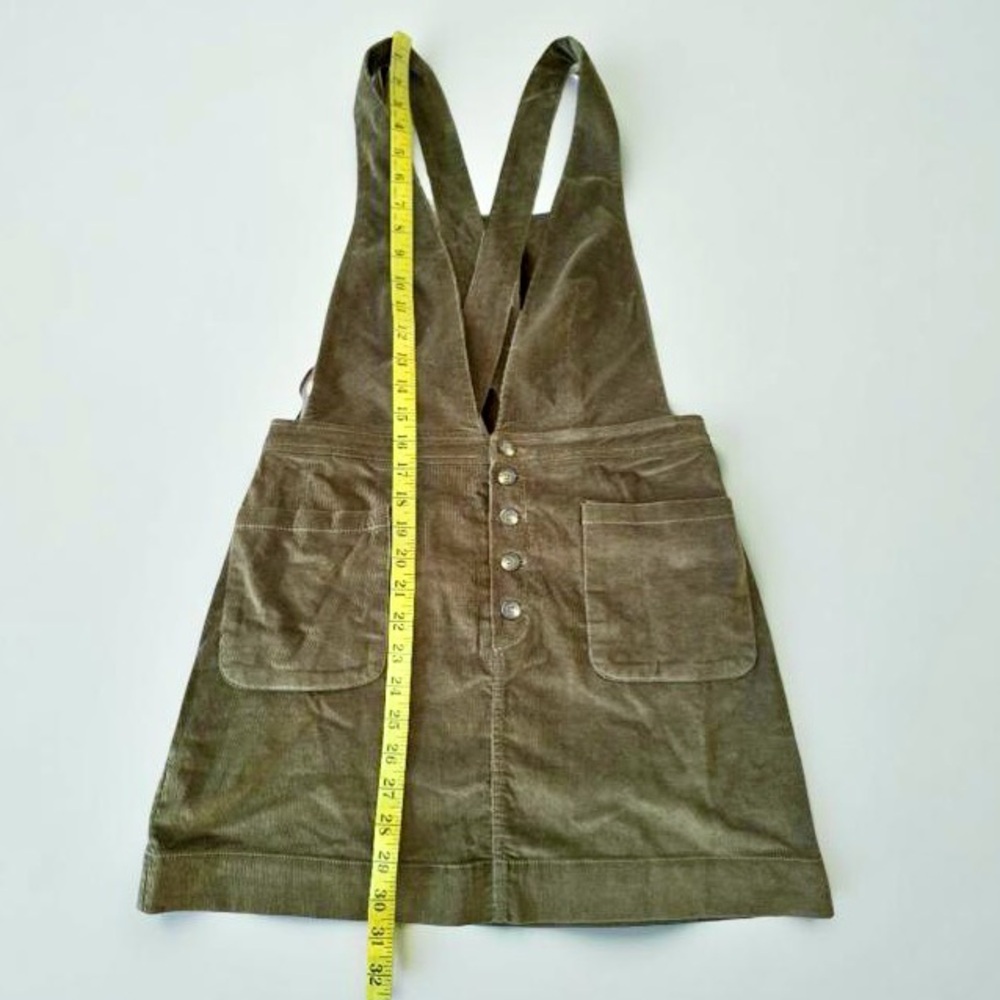 Free People Olive Corduroy Mini Dress - Picture 4 of 7
